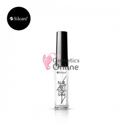 Top Coat lucios pentru nail art Silcare 9 ml, Nail Art Top Shine